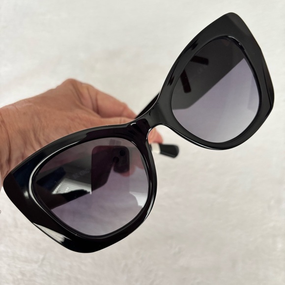 KURT GEIGER LONDON 52mm Gradient Cat Eye Bejeweled Oversized Sunglasses main image 7